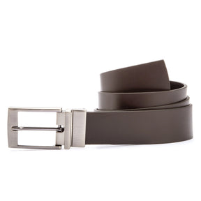 Cinto Masculino Leather Dupla Face Preto | Castanho