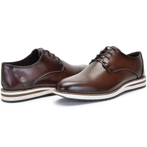 Sapato Casual Masculino Derby Joseph Café