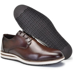 Sapato Casual Masculino Derby Joseph Café