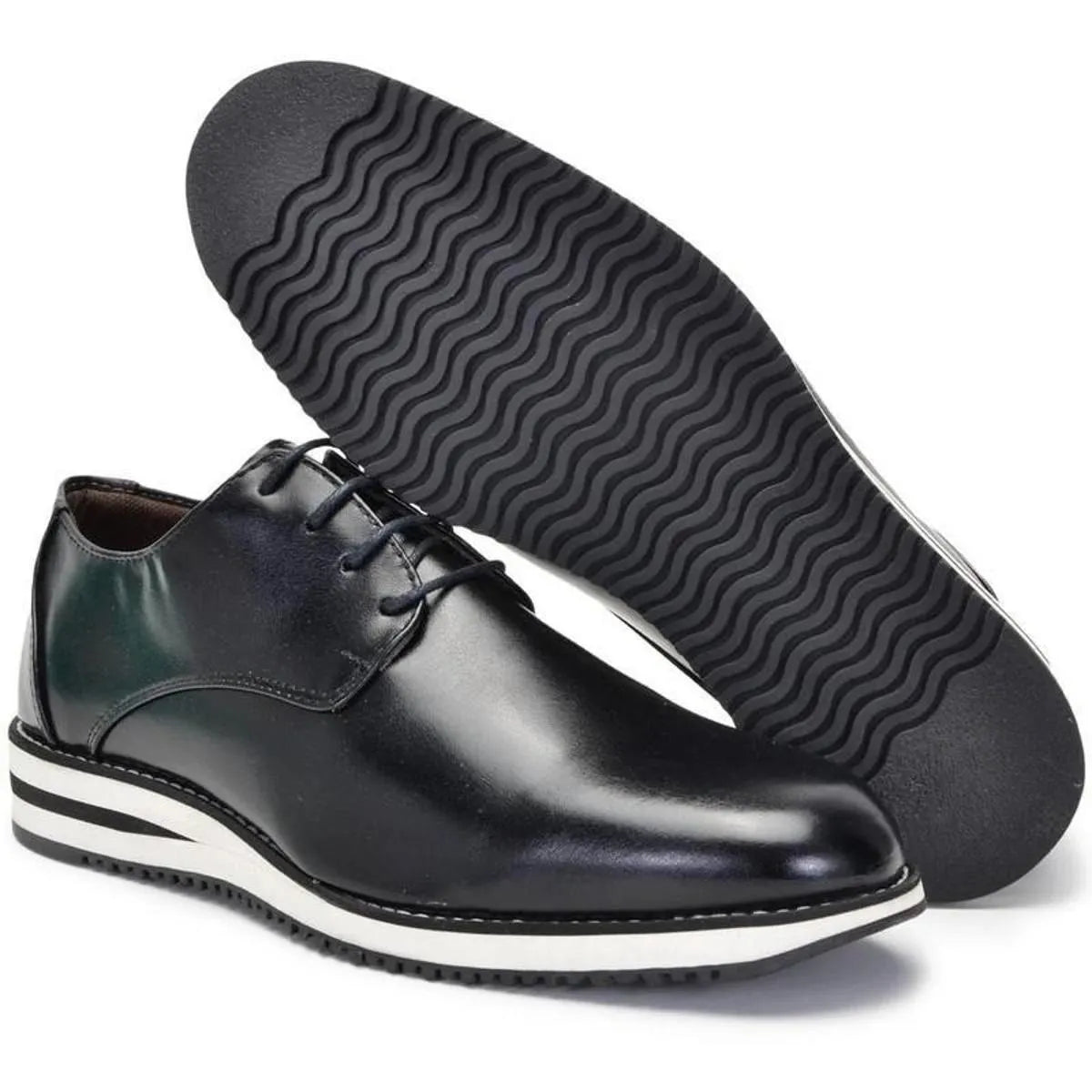 Sapato Casual Masculino Derby Joseph Preto