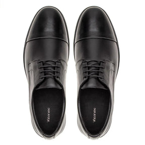 Sapato Derby Masculino Casual em Couro Premium Preto Lorenzo