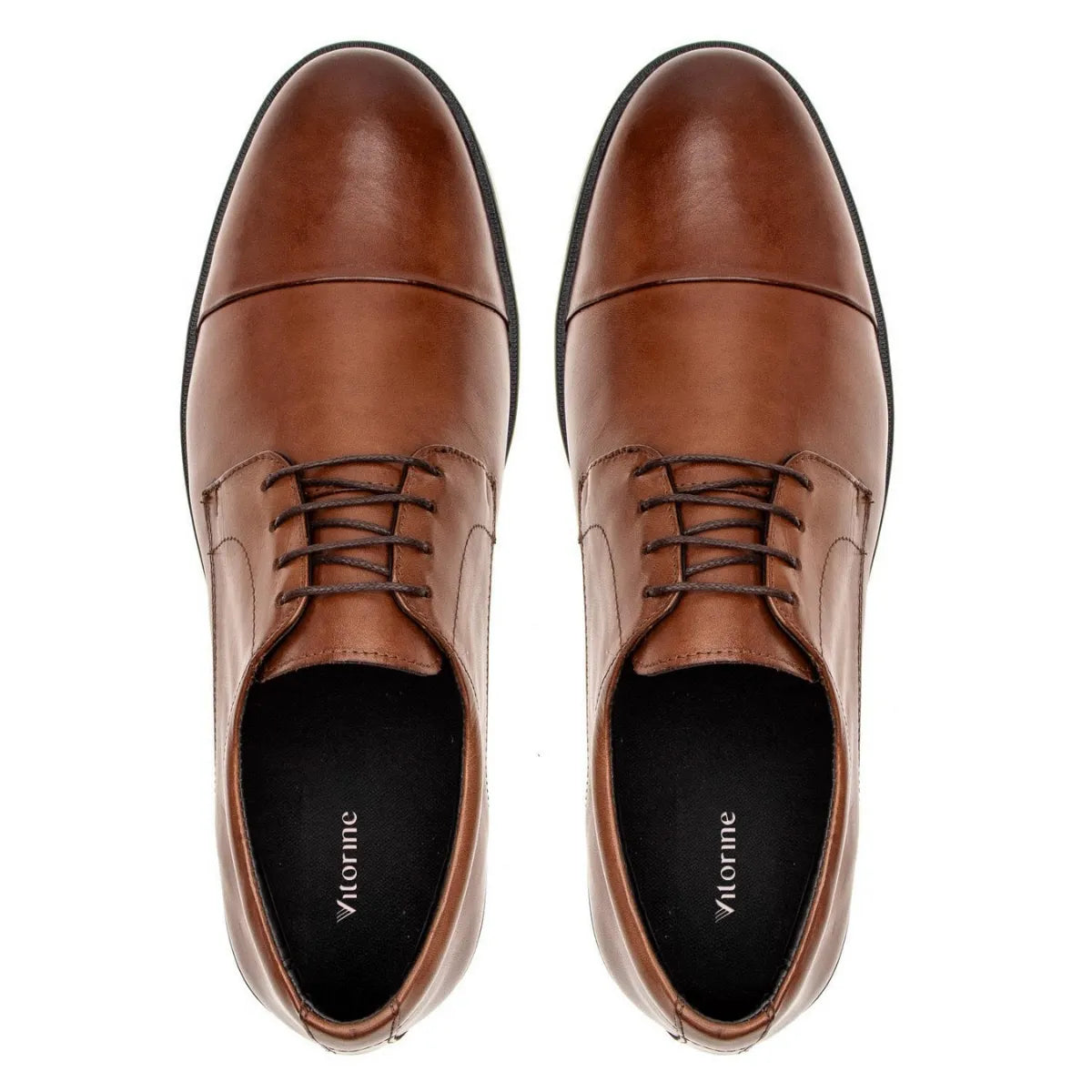 Sapato Derby Masculino Casual em Couro Premium Whisky Lorenzo