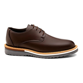 Sapato Derby Masculino Casual Premium Café Austin