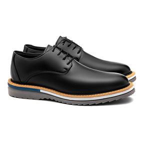 Sapato Derby Masculino Casual Premium Preto Austin