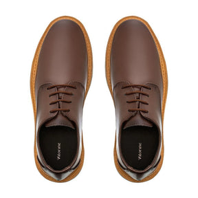 Sapato Derby Masculino Casual Tratorado Premium Café Veneza