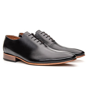 Sapato Derby Masculino Pagano em Couro Premium Preto