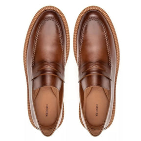 Sapato Loafer Masculino Casual em Couro Premium Whisky Clint