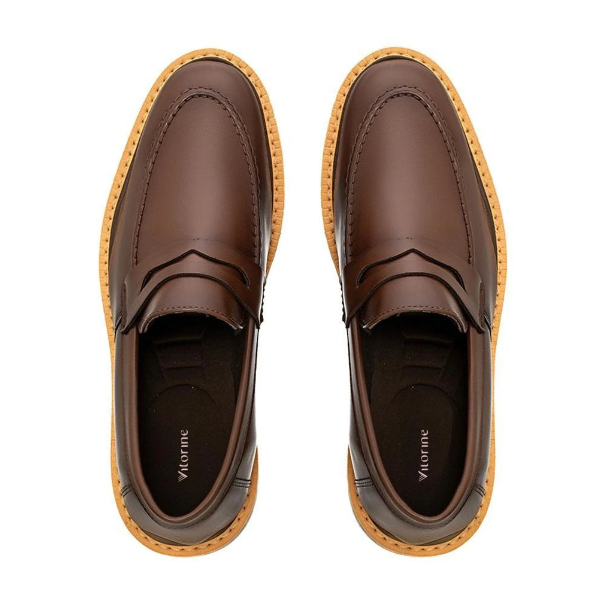 Sapato Loafer Masculino Casual Premium Café Harold