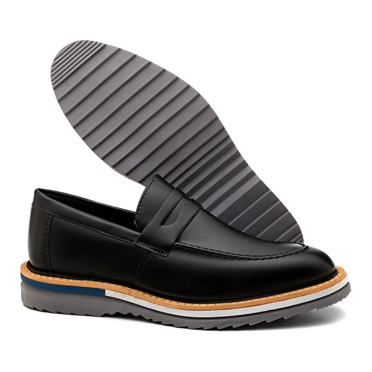 Sapato Loafer Masculino Casual Premium Preto Harold