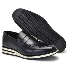 Sapato Loafer Masculino Casual Premium Preto Pietro