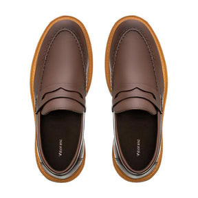 Sapato Loafer Masculino Casual Tratorado Premium Café Louis