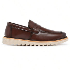 Sapato Loafer Masculino Casual Tratorado Premium Café Martin