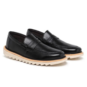 Sapato Loafer Masculino Casual Tratorado Premium Preto Martin