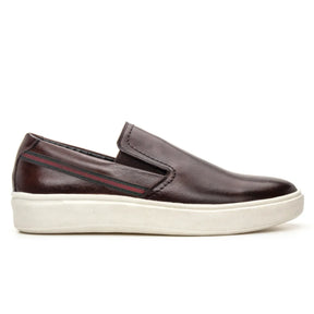 Tênis Casual Masculino Slip On Berlim Café