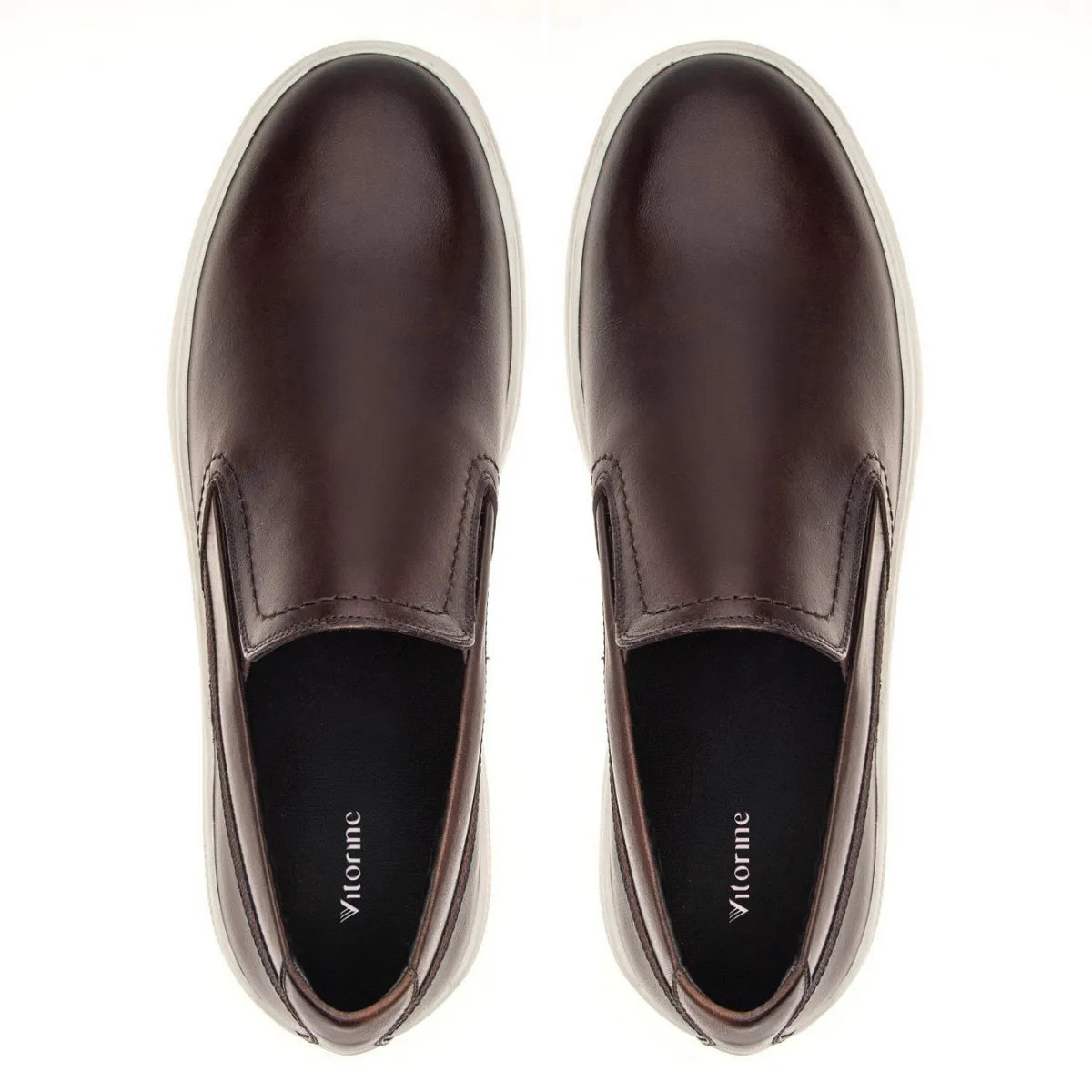 Tênis Casual Masculino Slip On Berlim Café