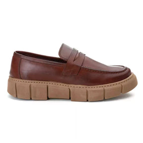 Tênis Casual Masculino Slip On em Couro Mouro Harley