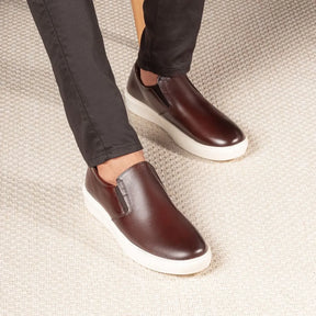 Tênis Casual Masculino Slip On Riviera Café