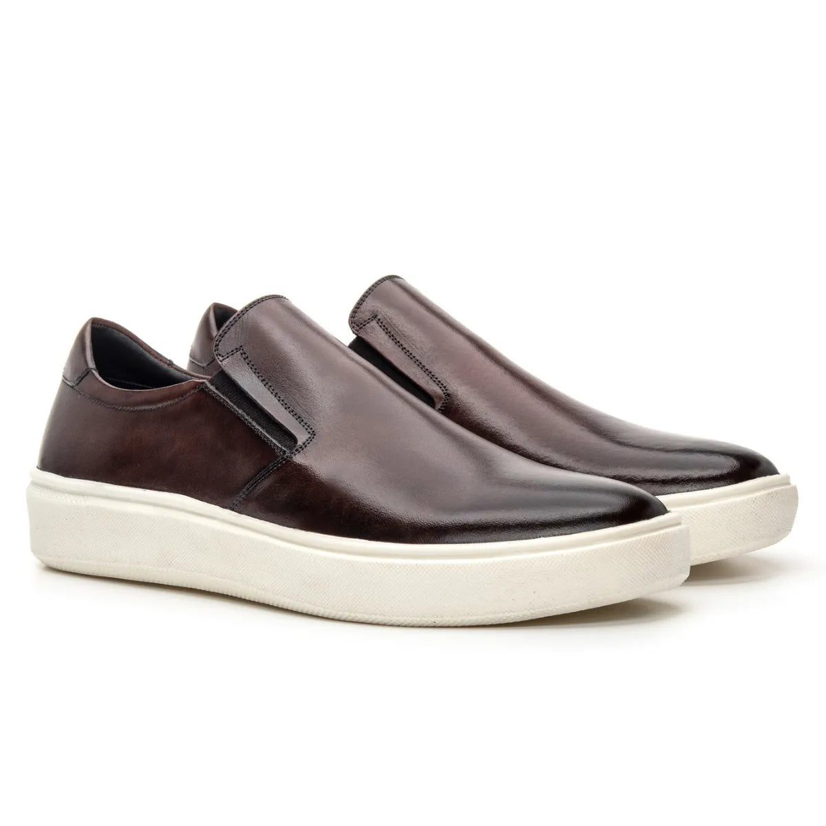 Tênis Casual Masculino Slip On Riviera Café