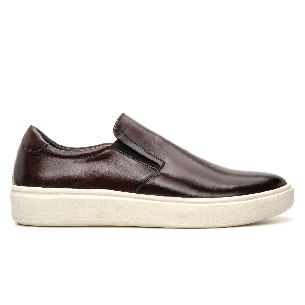 Tênis Casual Masculino Slip On Riviera Café