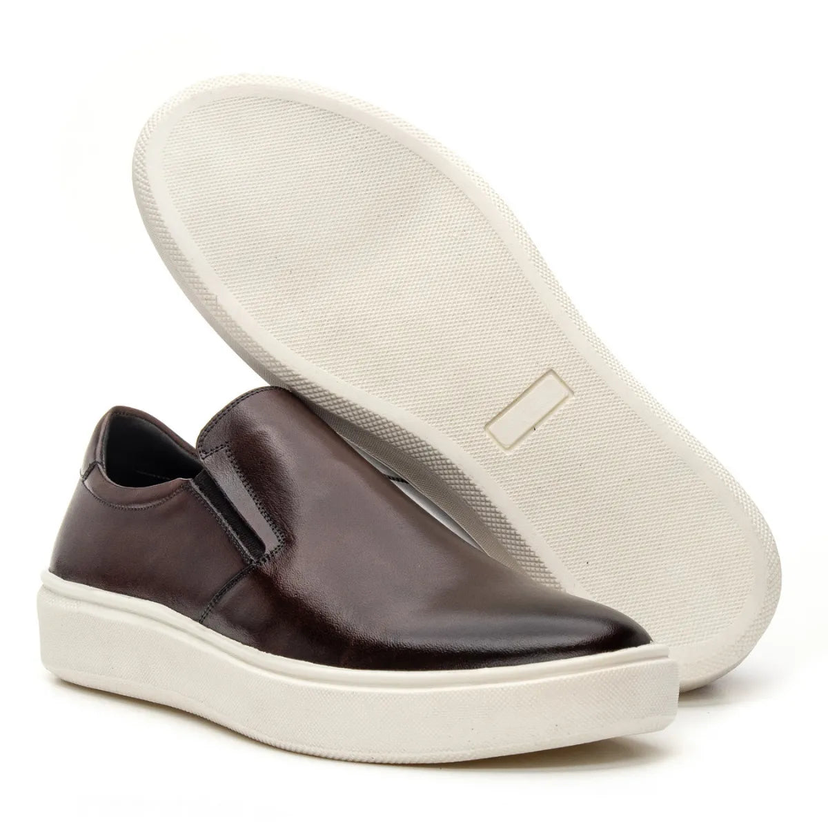 Tênis Casual Masculino Slip On Riviera Café