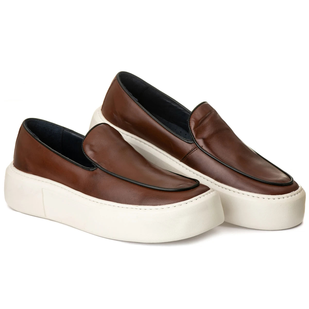 Sapato Casual Masculino Slip On Santorini Mouro