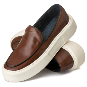 Sapato Casual Masculino Slip On Santorini Mouro