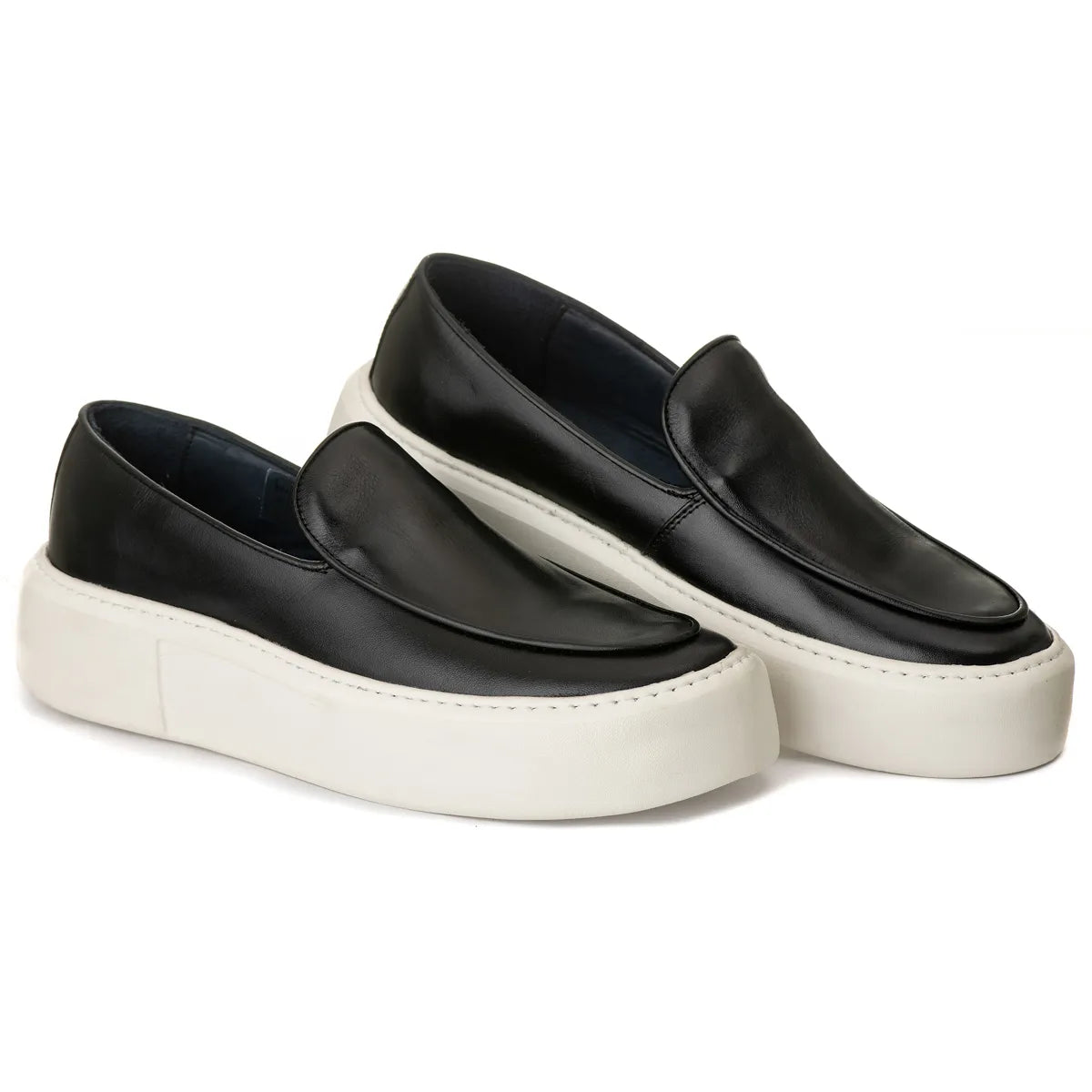 Sapato Casual Masculino Slip On Santorini Preto