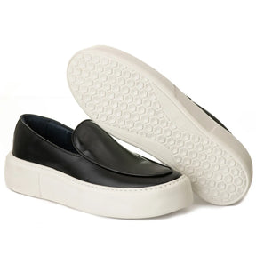 Sapato Casual Masculino Slip On Santorini Preto