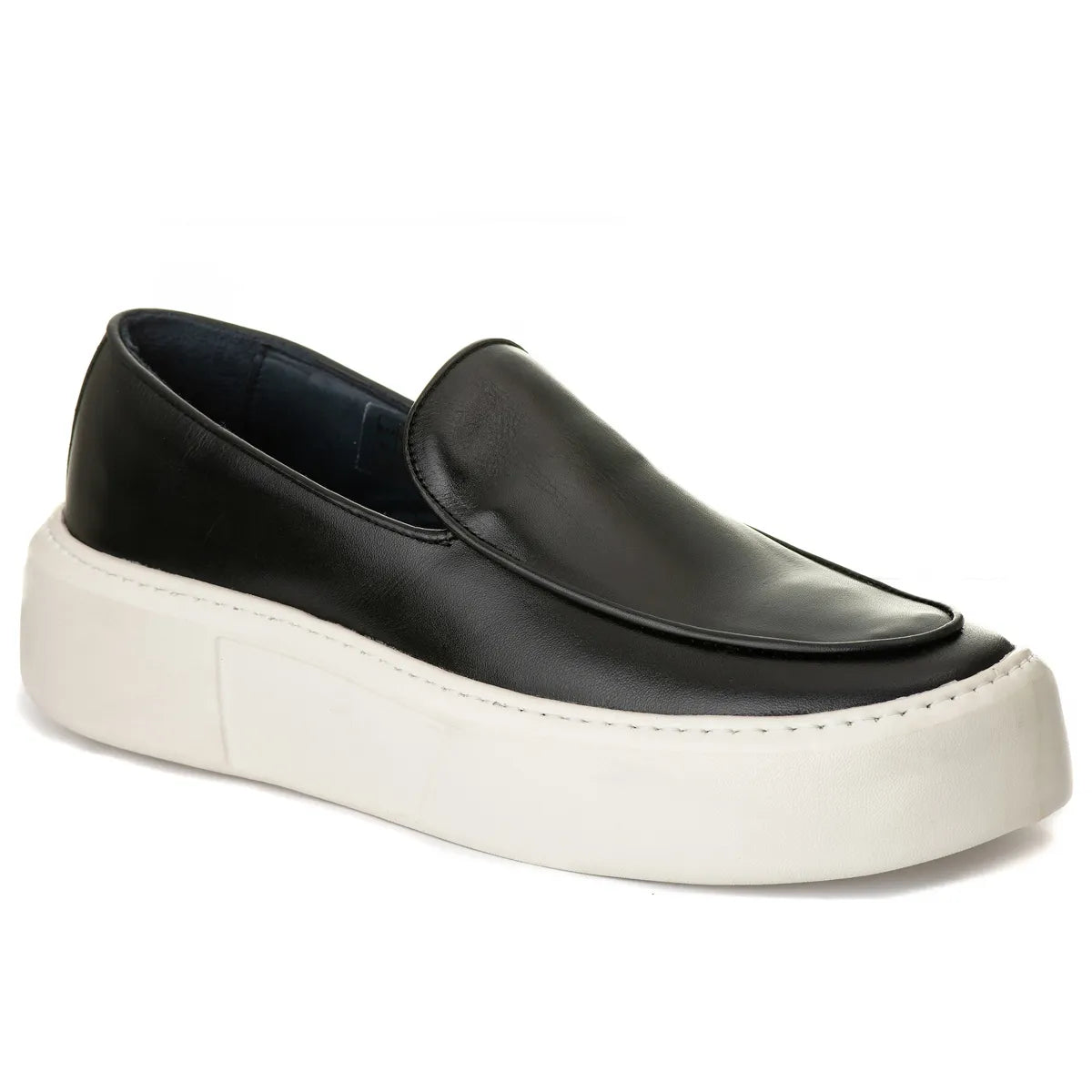 Sapato Casual Masculino Slip On Santorini Preto